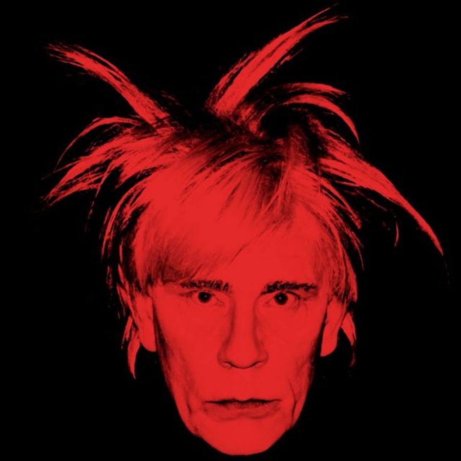 Andyndy Warholarhol // Selfelf Portraitortrait (Frightright Wig)ig) (1986)(1986)