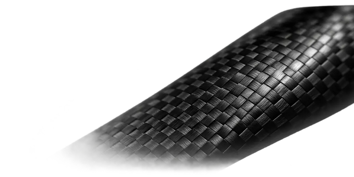 Carbon weave detail on a hockey shaft