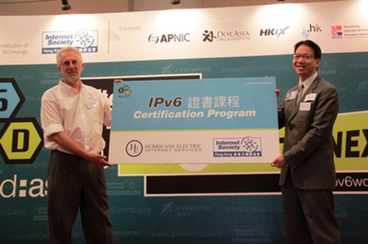 香港互聯網協會與Hurricane Electric攜手推出亞洲首個IPv6證書課程