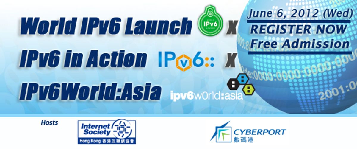 World IPv6 Launch x IPv6 in Action x IPv6World:Asia (Jun 6, 12)