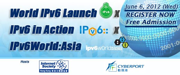 World IPv6 Launch x IPv6 in Action x IPv6World:Asia (Jun 6, 12)
