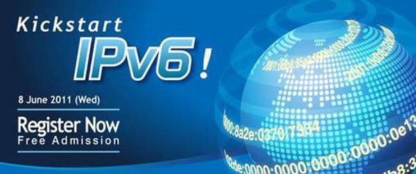 "Kickstart IPv6!" Seminar on World IPv6 Day (8 Jun)