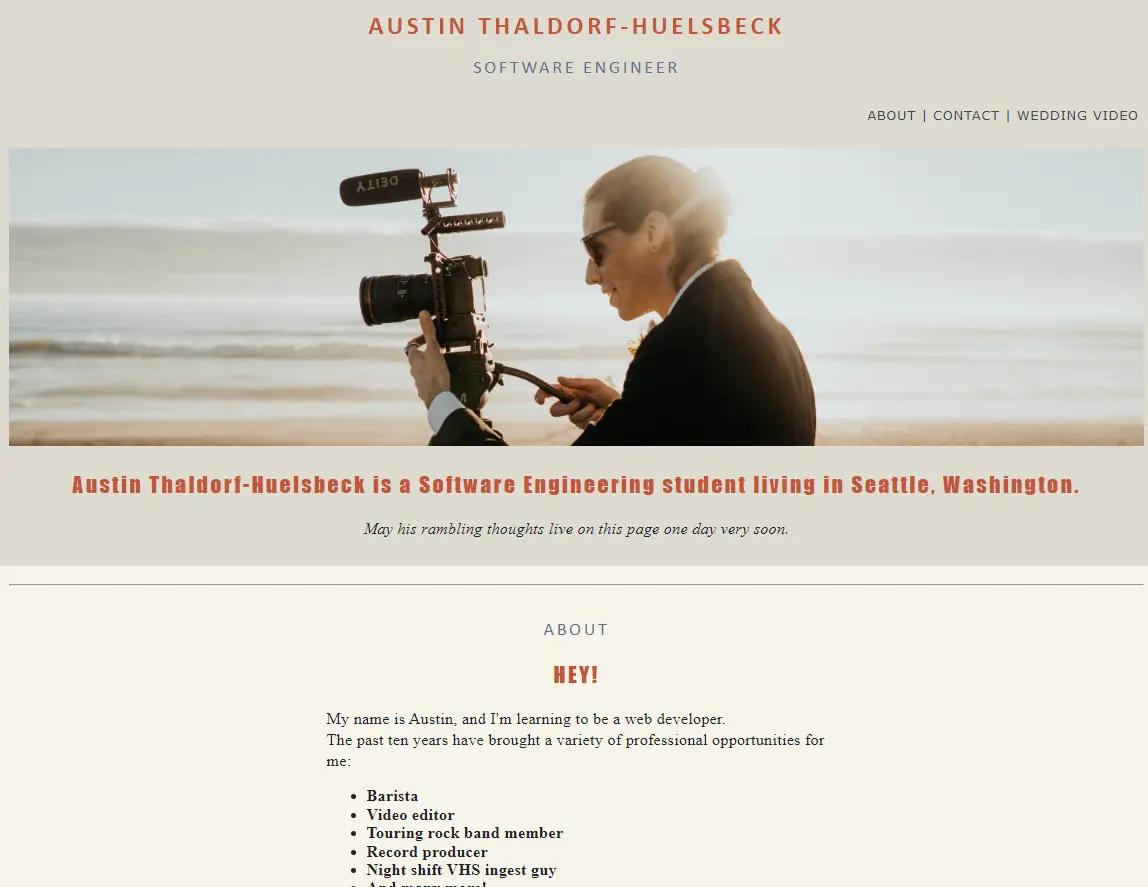 v1 of the portfolio - a rough draft