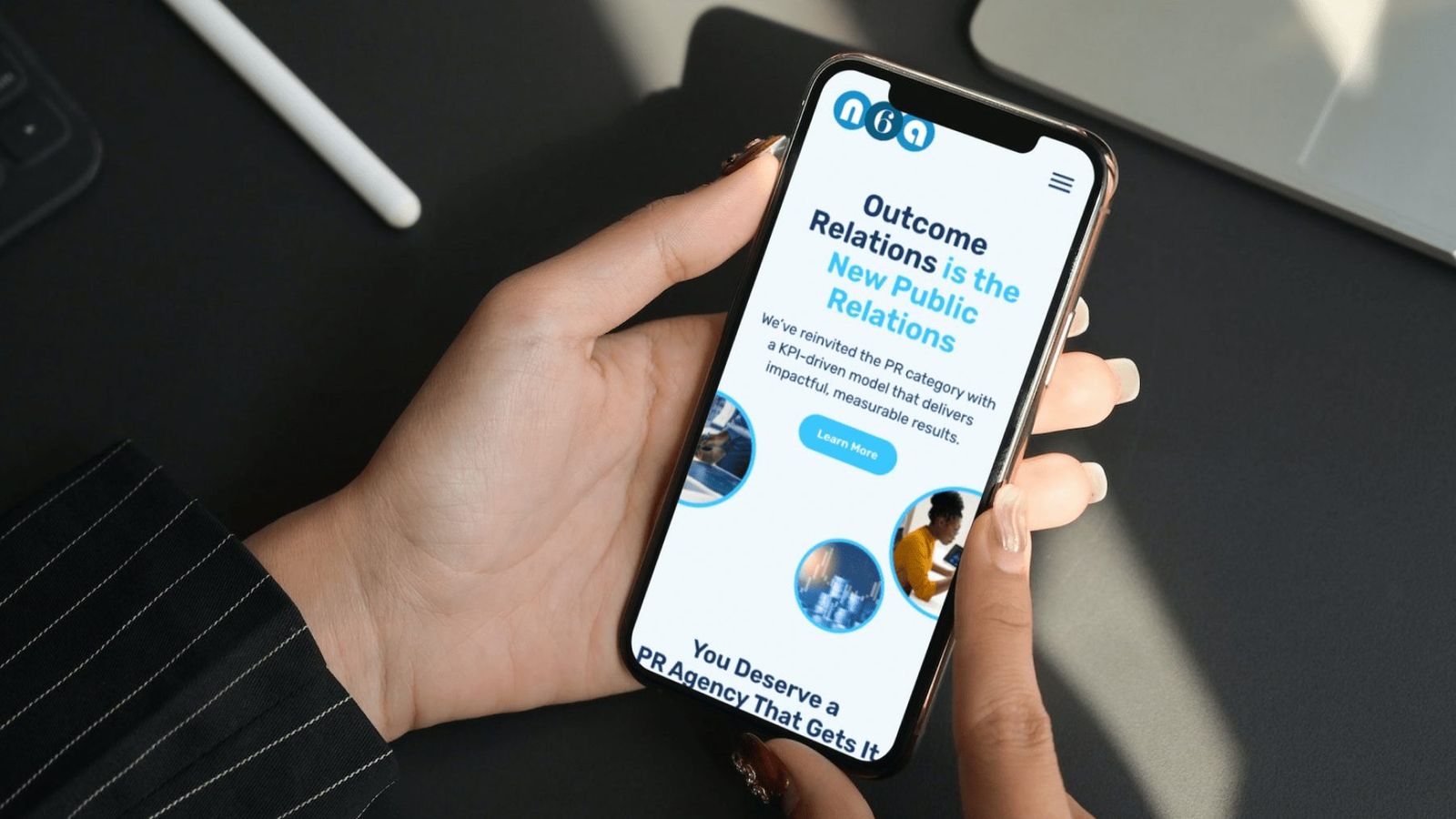 N6A site on a phone