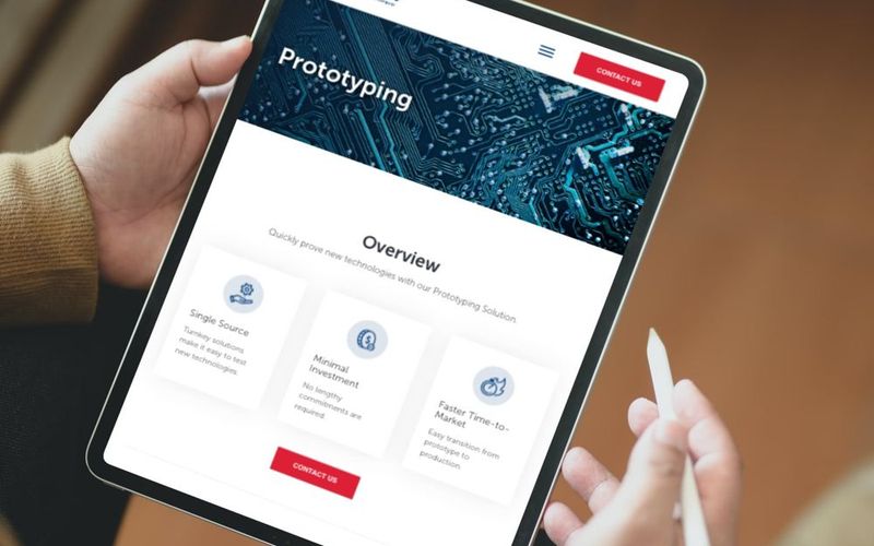 AbelConn website on a tablet