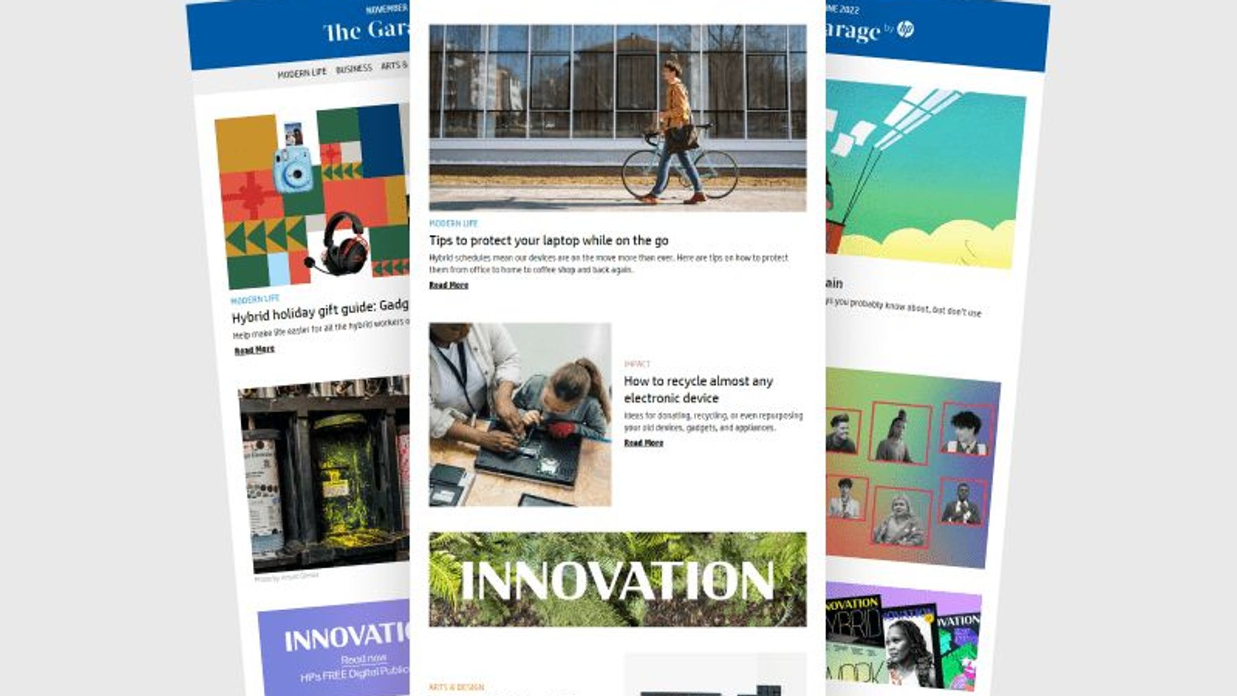 The Garage by HP email newsletters