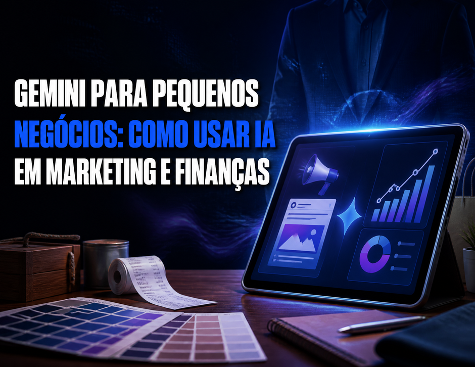 Imagem de capa: Gemini para pequenos negócios: como usar IA em marketing e finanças