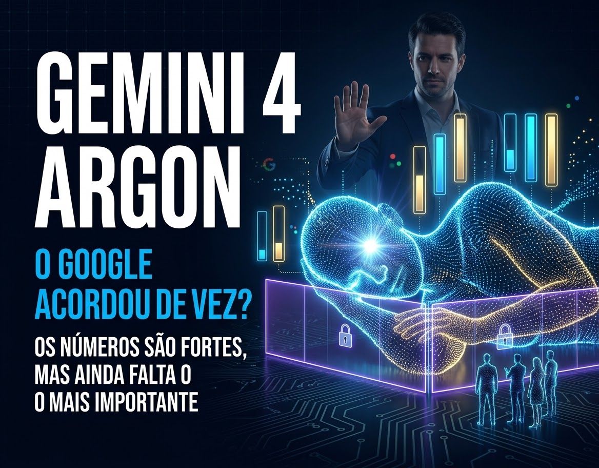 Imagem de capa: Gemini 4 Argon: O Google Acordou de Vez? Os Números São Fortes, Mas Ainda Falta o Mais Importante