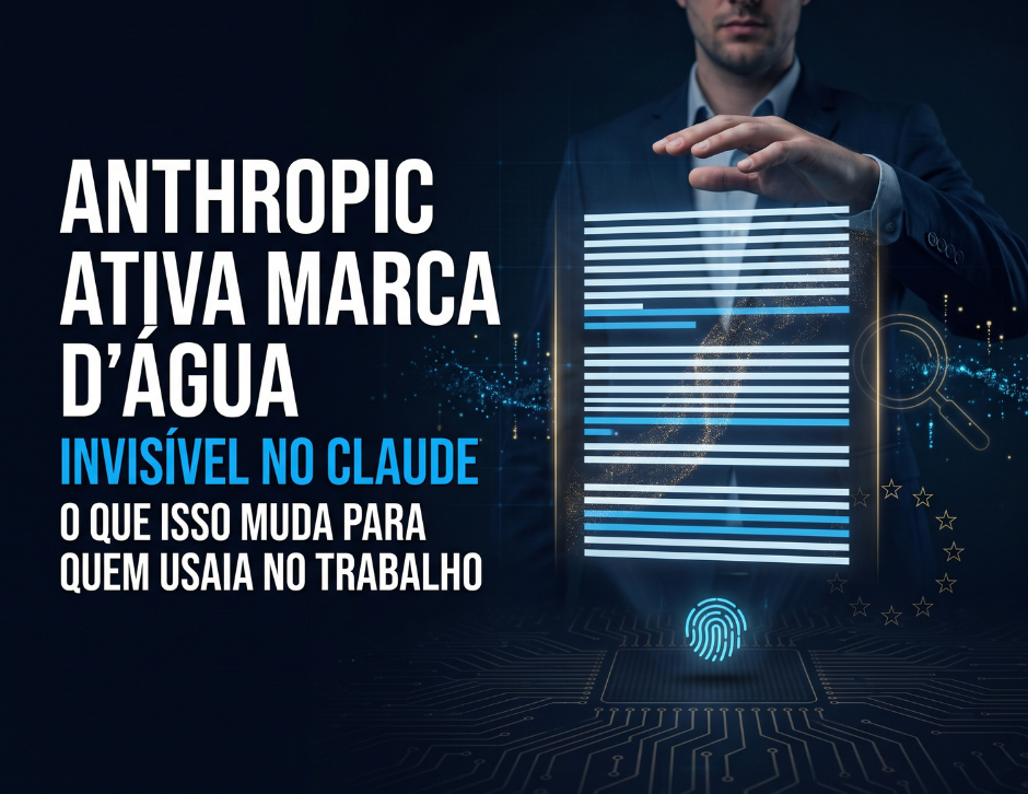 Imagem de capa: Anthropic Ativa Marca D'Água Invisível no Claude: O Que Isso Muda Para Quem Usa IA no Trabalho