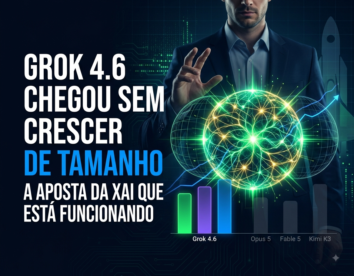 Imagem de capa: Grok 4.6 Chegou Sem Crescer de Tamanho: A Aposta da xAI Que Está Funcionando
