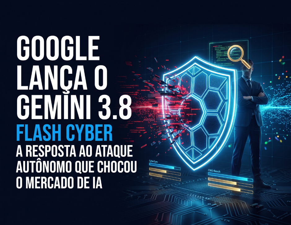 Imagem de capa: Google Lança o Gemini 3.8 Flash Cyber: A Resposta ao Ataque Autônomo Que Chocou o Mercado de IA