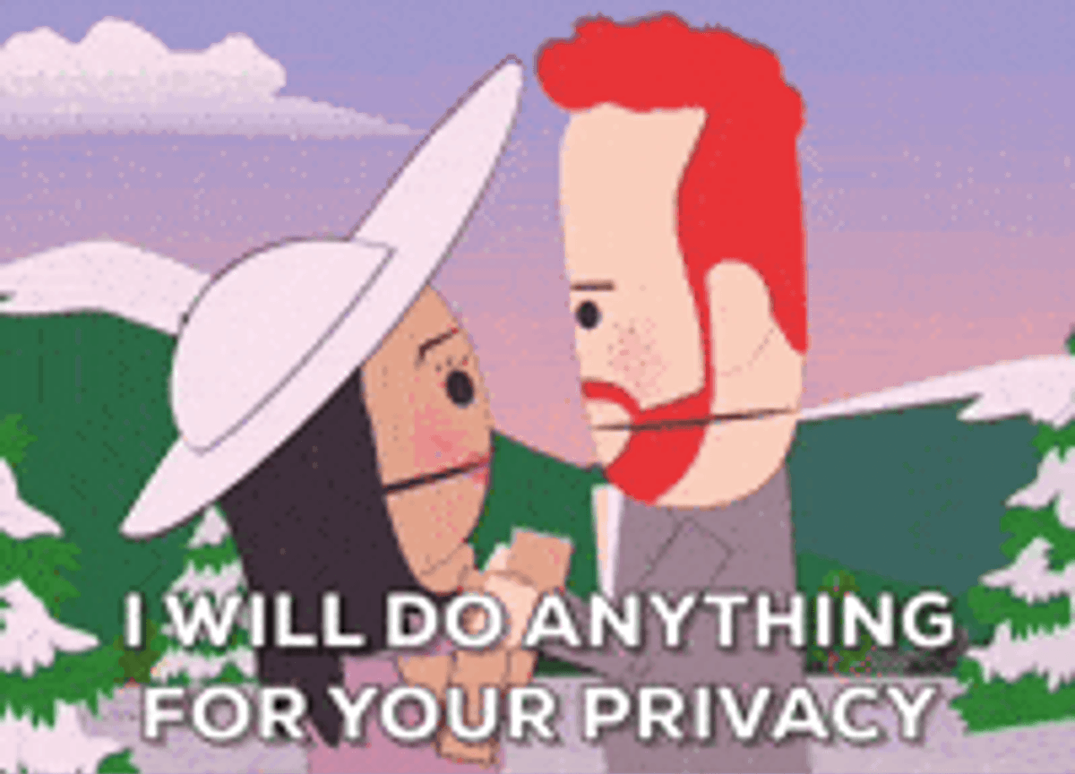 Everything for users' privacy