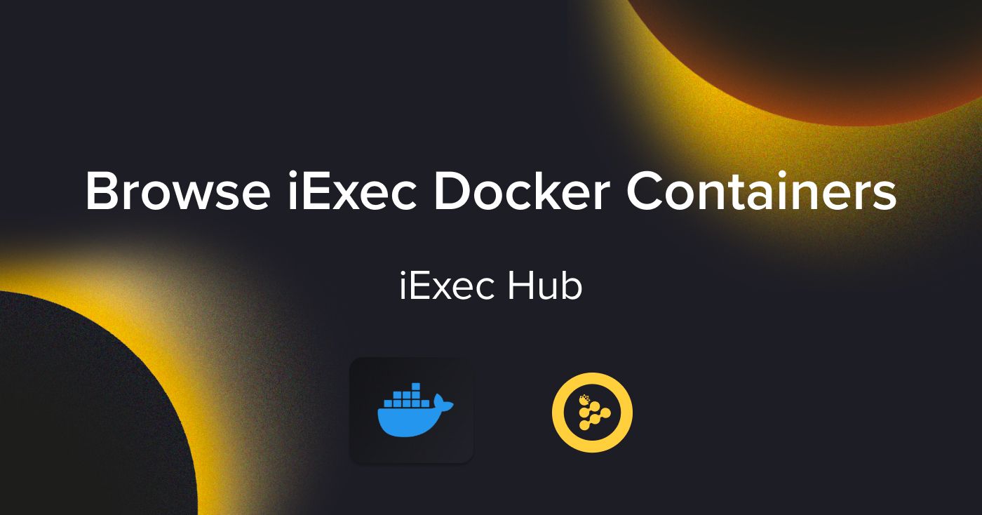 Cover image for "iExec Hub Repositories"