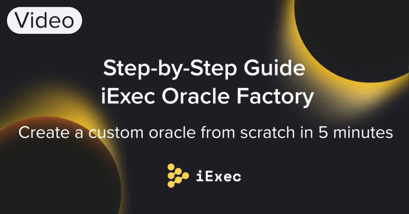 Cover image for "Tutorial: Create a Custom Oracle In Less Than 5 Mins Using The Oracle Factory"