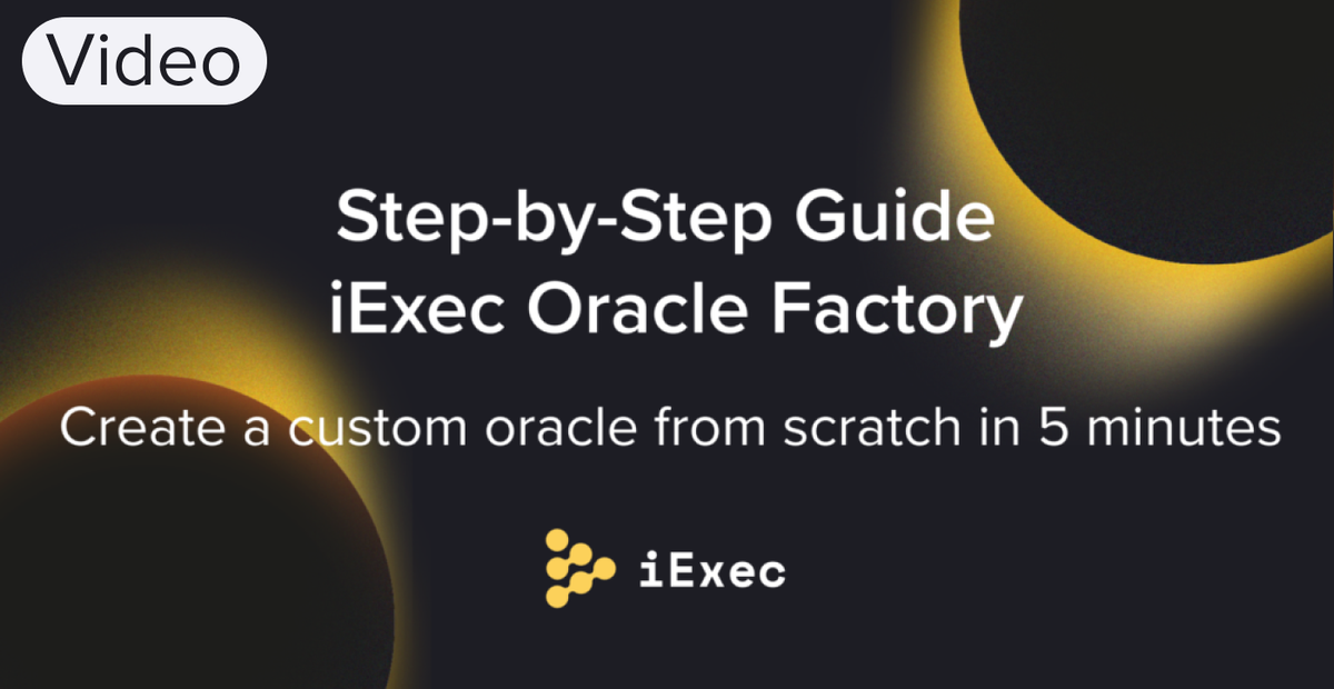 Cover image for "Tutorial: Create a Custom Oracle In Less Than 5 Mins Using The Oracle Factory"