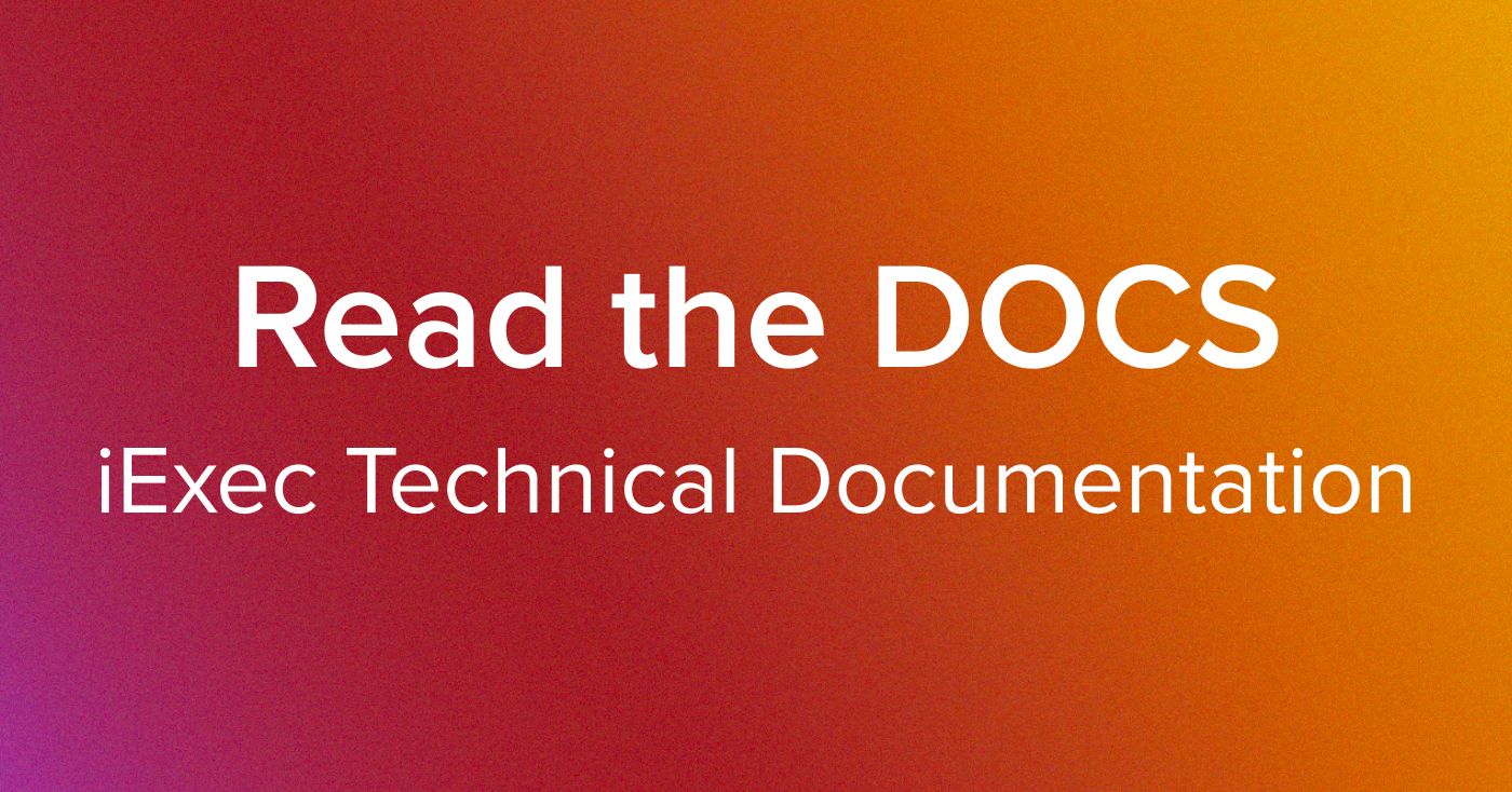 Cover image for "iExec Technical Documentation"