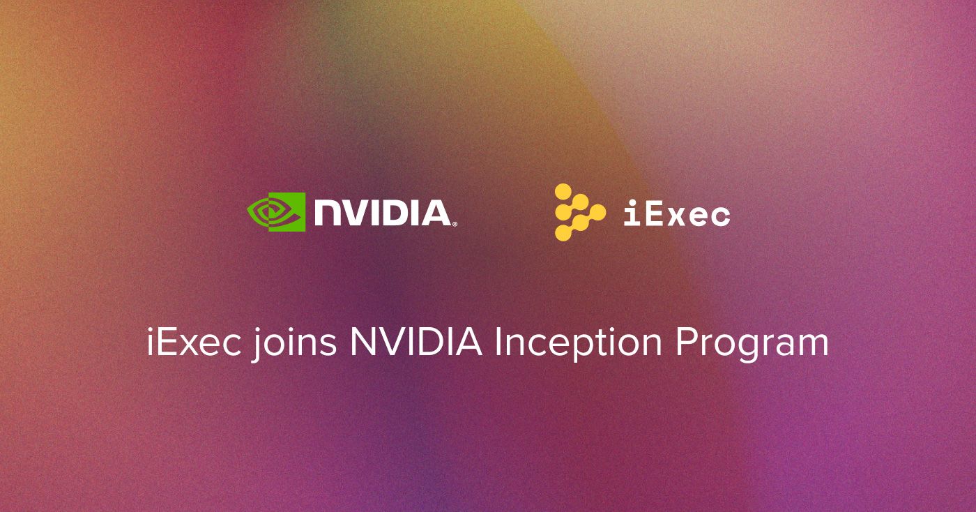 Cover image for "iExec collaborate with NVIDIA for its Inception Program"