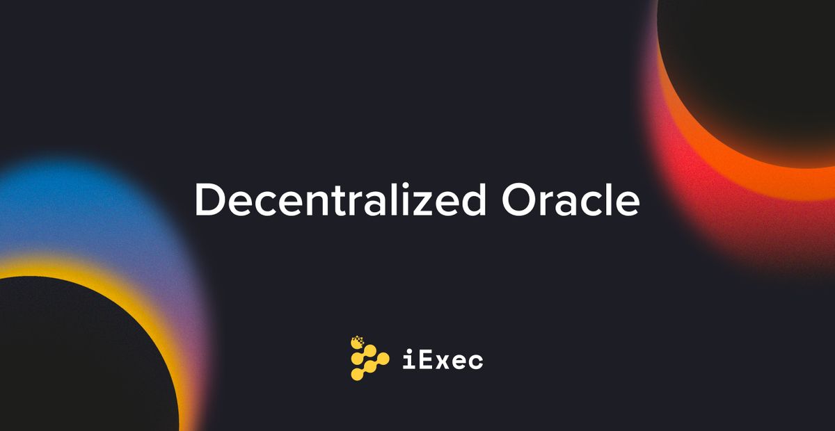 Cover image for "iExec Decentralized Oracle - Resource Code"