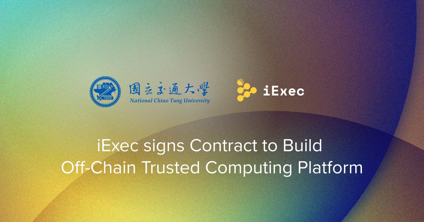 Cover image for "iExec is building Off-Chain Trusted Compute platform with leading Taiwanese University"
