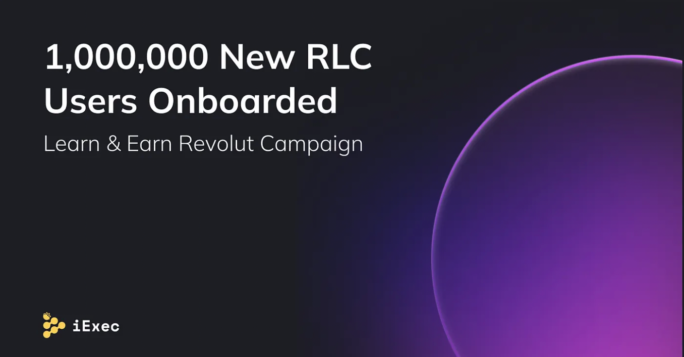 Cover image for "1 Million Revolut Users Embrace the RLC Revolution. iExec hits rank #7!"