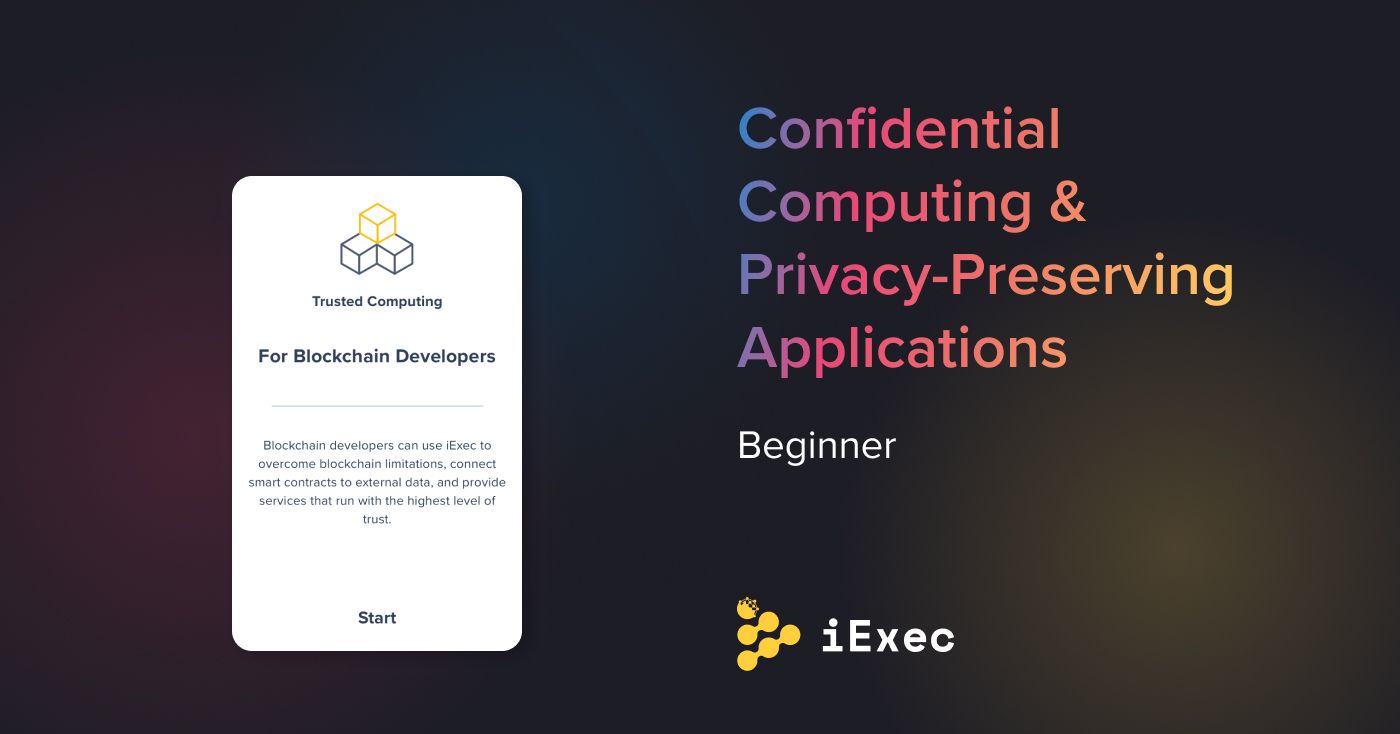Cover image for "iExec Confidential Computing Demo (for Beginners)"