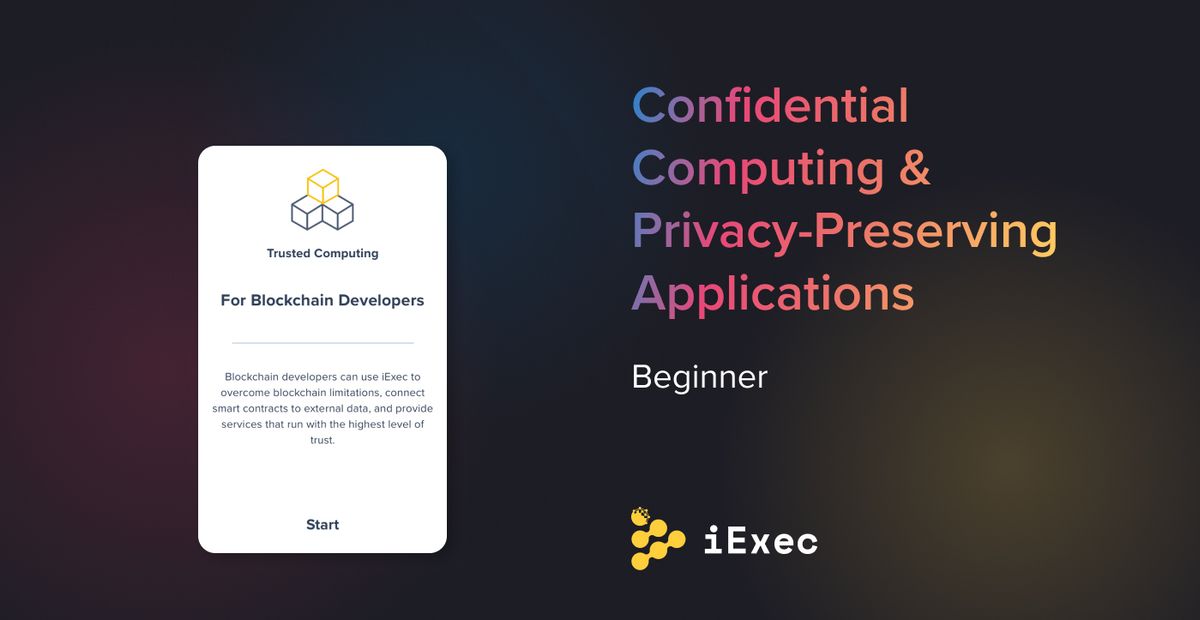 Cover image for "iExec Confidential Computing Demo (for Beginners)"