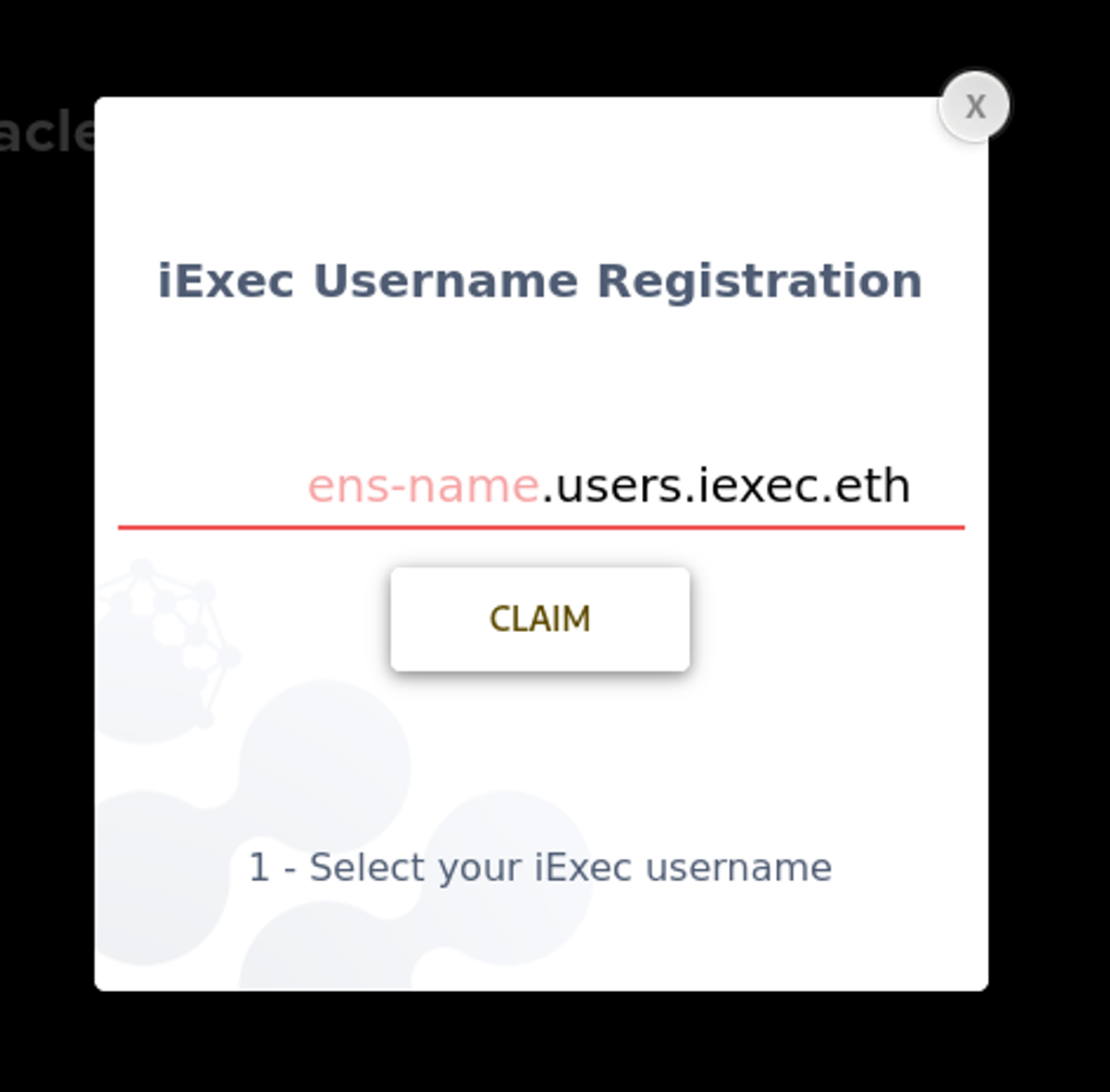 iexec → Products → ENS Name