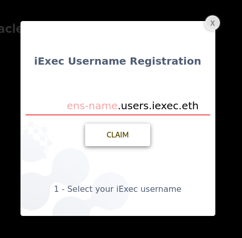 iexec → Products → ENS Name