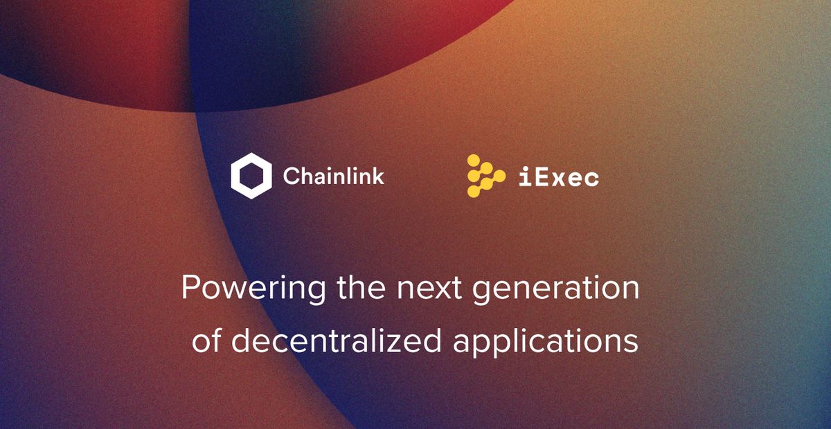 Cover image for "iExec x Chainlink: Collaboration for off-chain computing"
