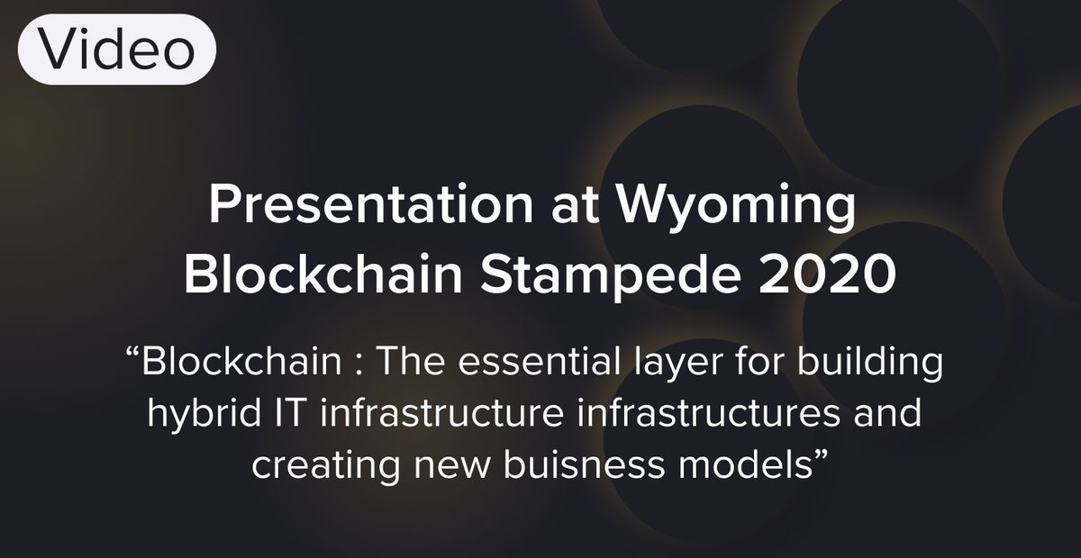 Cover image for "From the Cloud to the Edge (Wyoming Blockchain Stampede 2020)"
