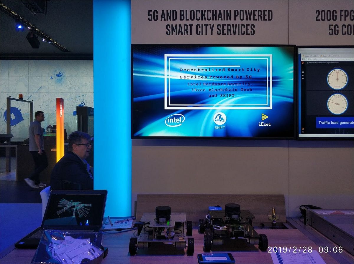 A showcased at the 2019 Mobile World Congress event