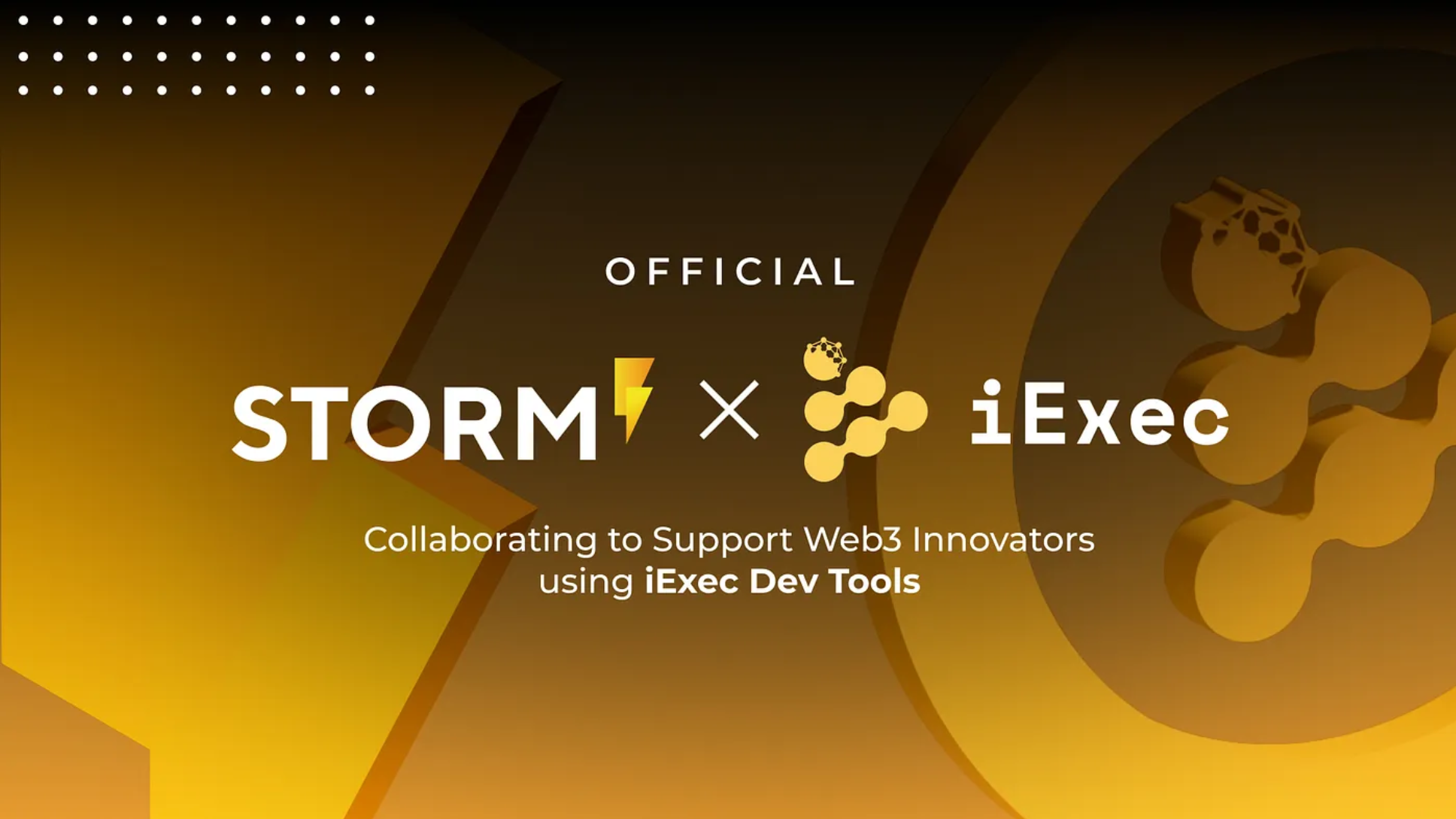 Cover image for "iExec & Storm Partners Collaborate to Onboard Web3 Projects to iExec Dev Tools"