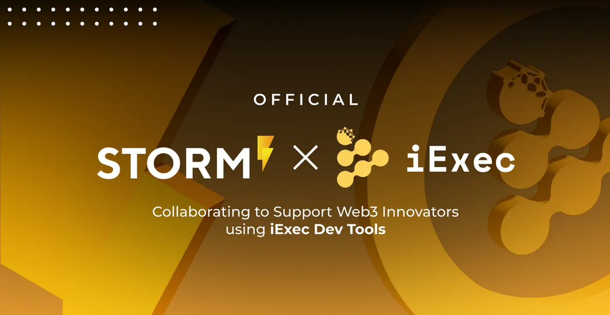 Cover image for "iExec & Storm Partners Collaborate to Onboard Web3 Projects to iExec Dev Tools"