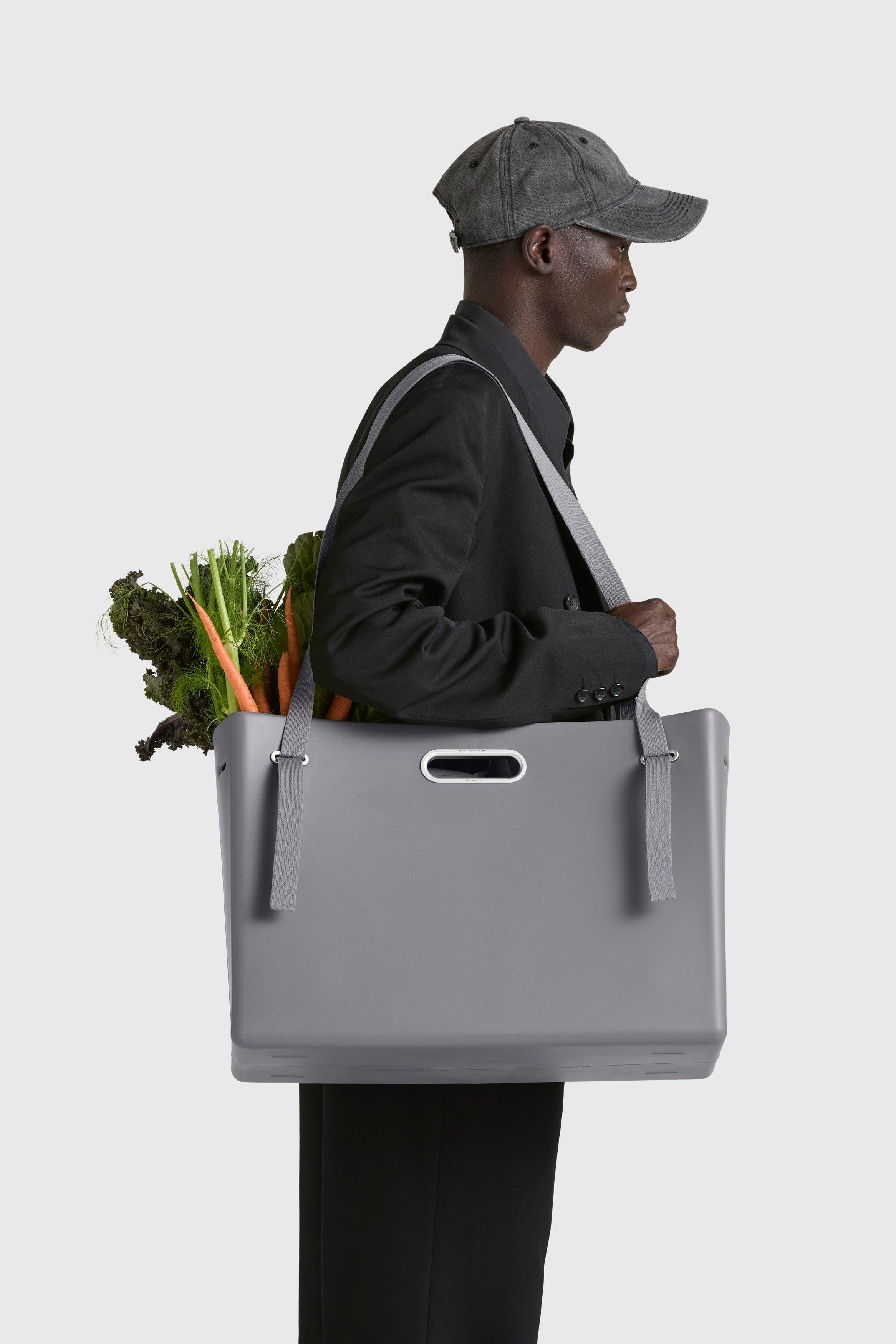 EAST WEST TOTE SYSTEM - XL in GRIDLOCK