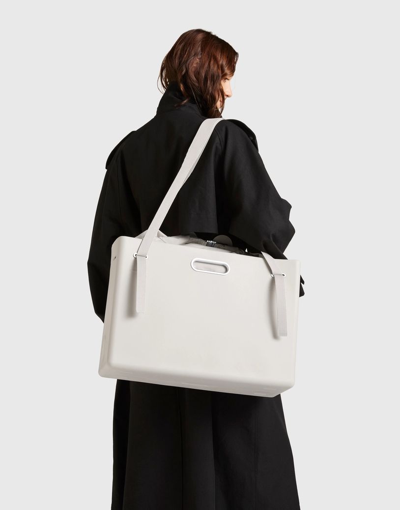 EAST WEST TOTE SYSTEM - XL in OPTIC