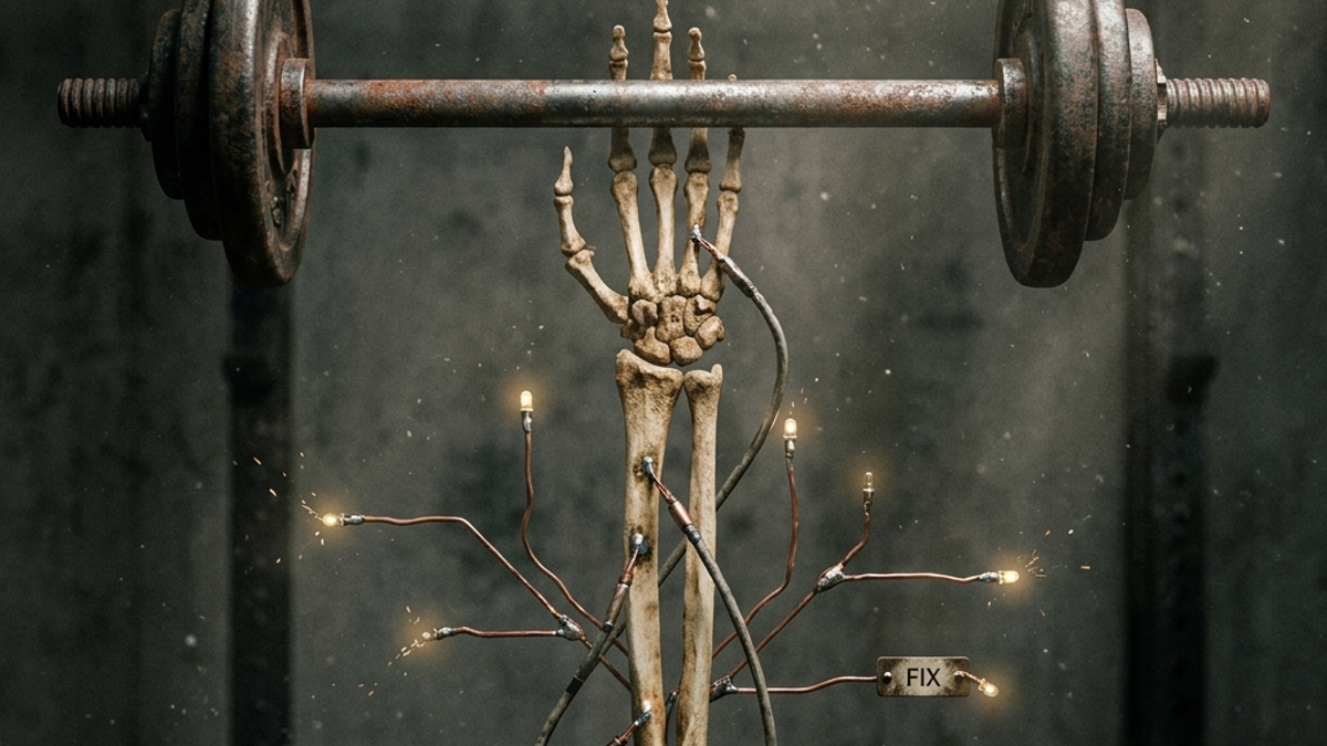 Why Do Your Wrists Hurt When You Lift? — conceptual illustration