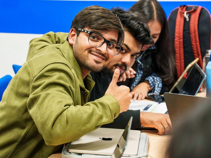 Leeds Business School students build their own AI agents