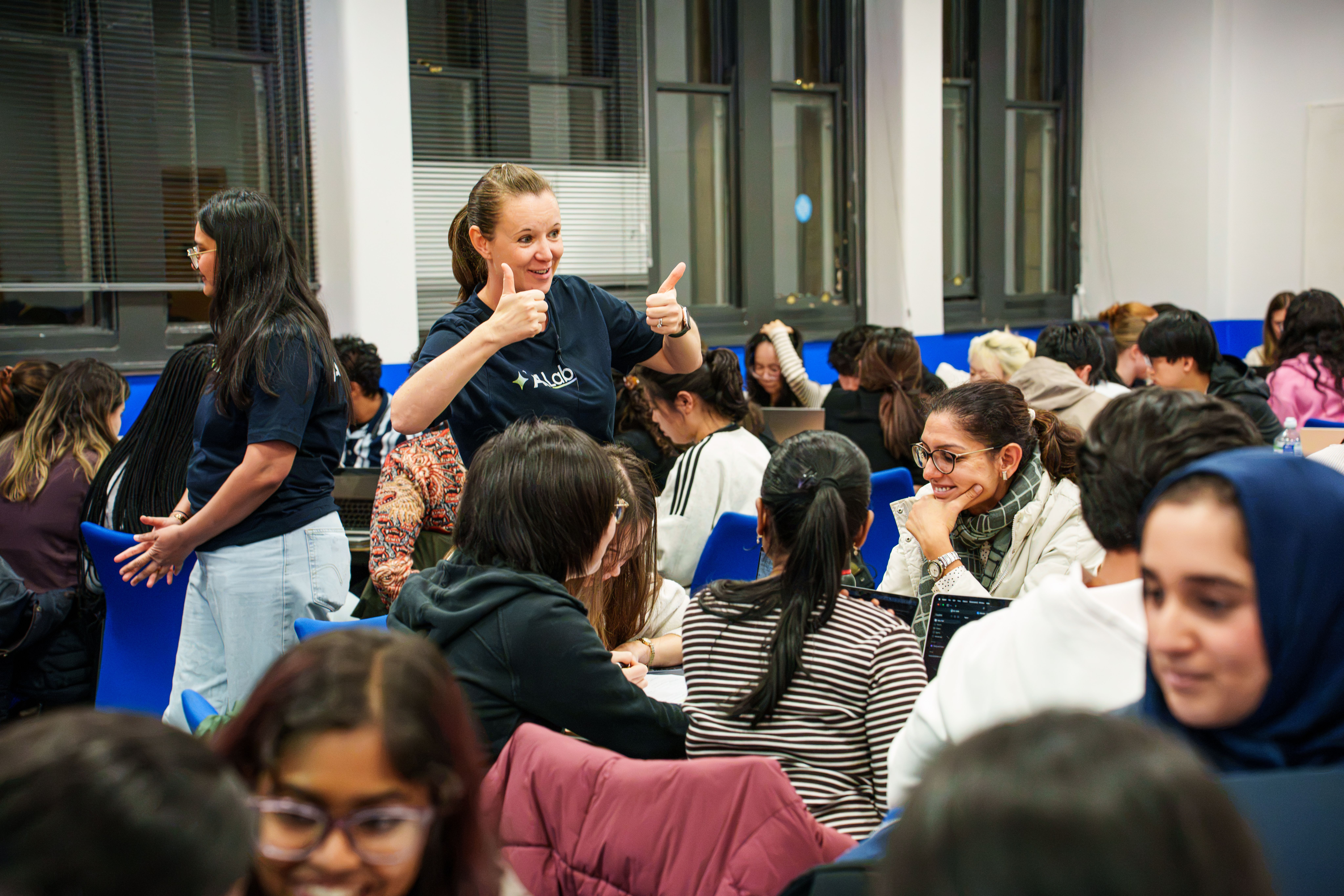 Leeds Business School students build their own AI agents