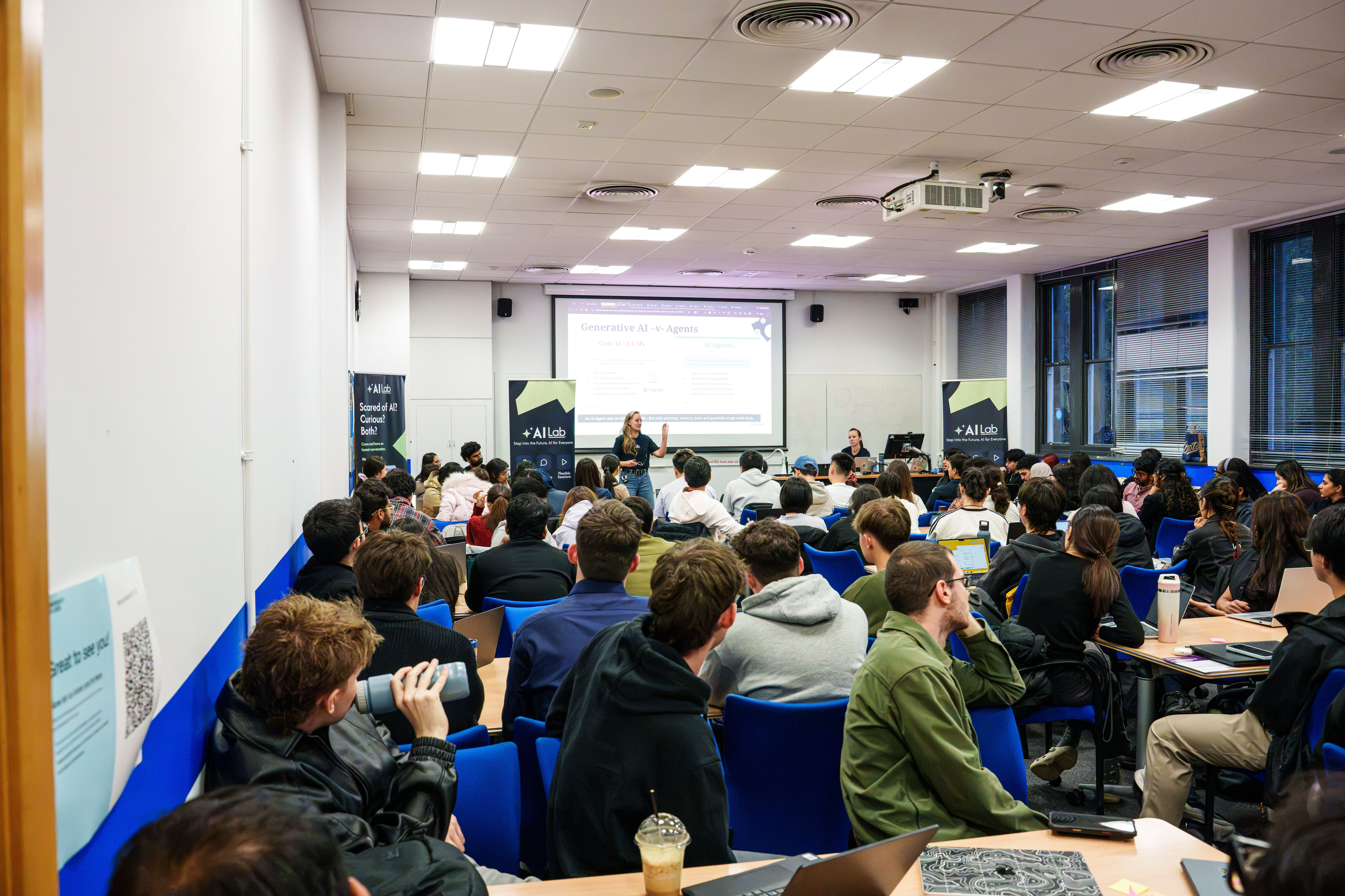 Leeds Business School students build their own AI agents