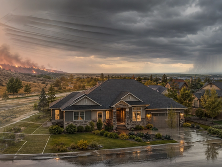 U.S. homes exposed to $11.2 trillion in severe climate risk from flood, wildfire and wind