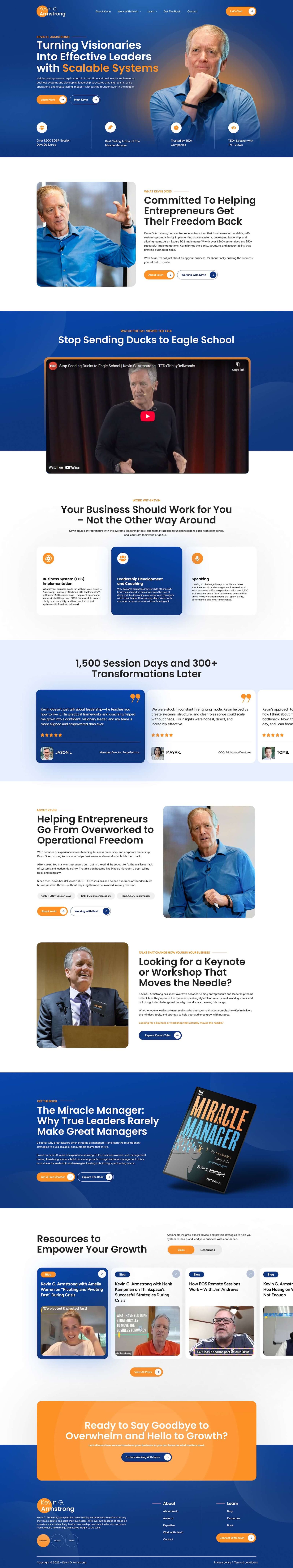 Kevin G. Armstrong homepage after