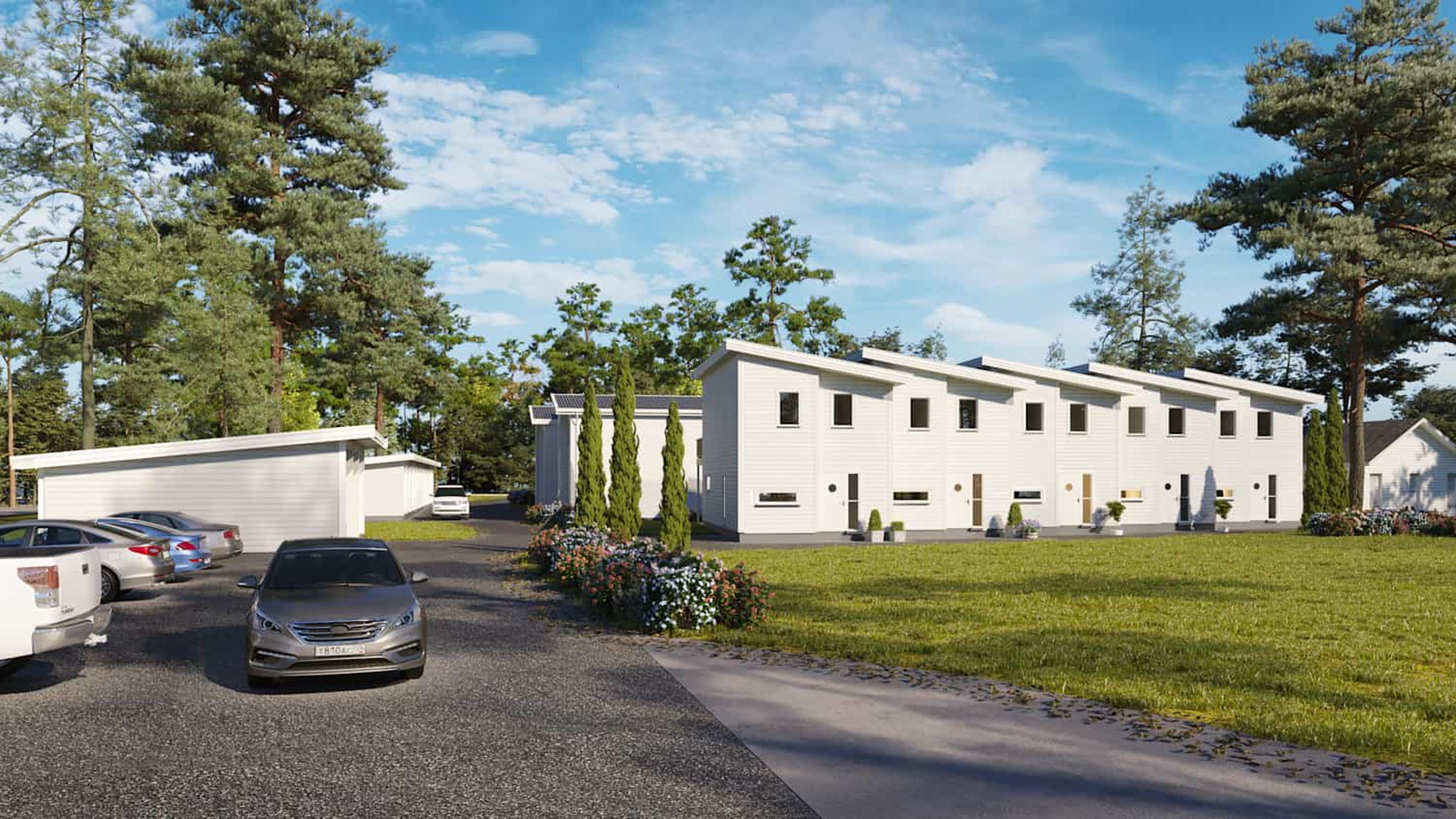 Bilde fra boligprosjektet Gauterød, Tønsberg.