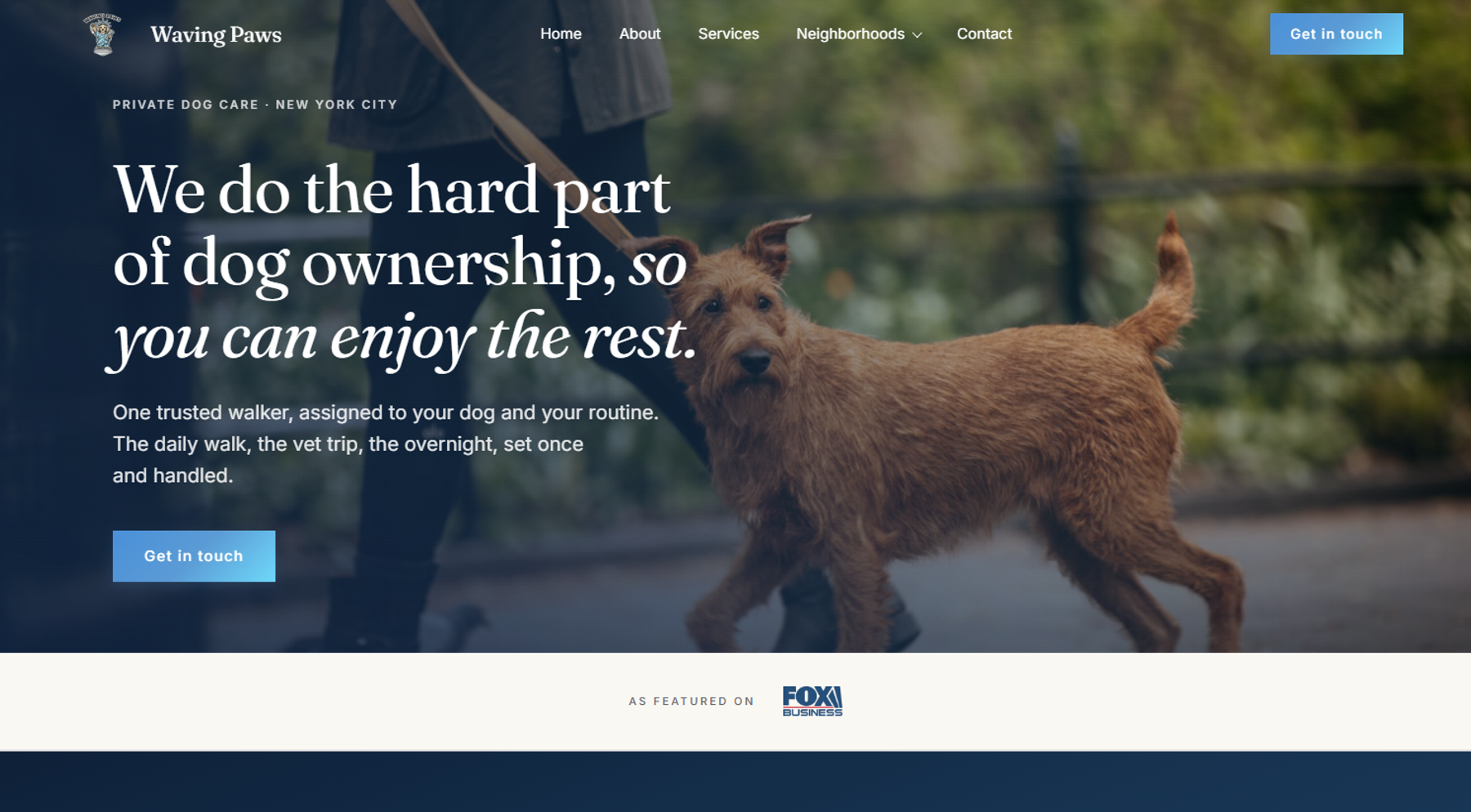 Waving Paws: From a Templated Site to a Full Brand System