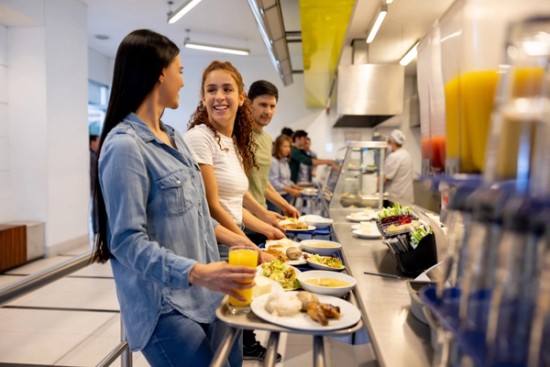 College Students Dining