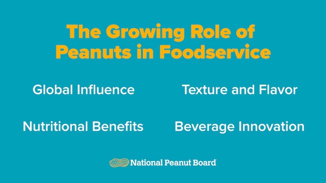the growing role of peanuts in food service 
