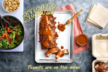 Golden Peanut Glazed Ribs