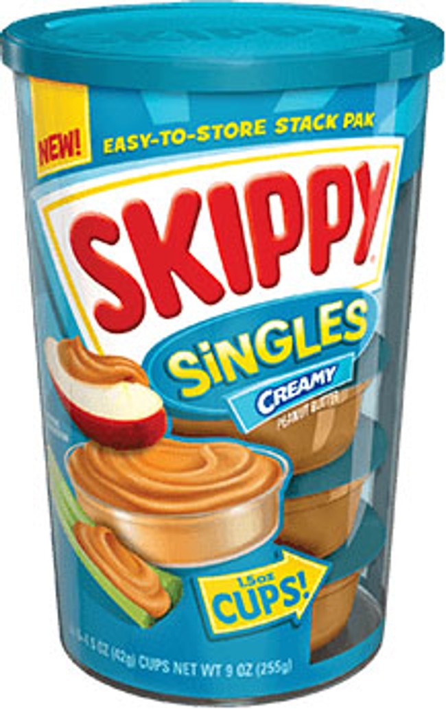 a can of Skippy singles creamy