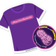 a purple t-shirt that says "making school breakfast epic"