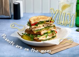 Peanut Butter Cilantro Pesto Chicken Panini