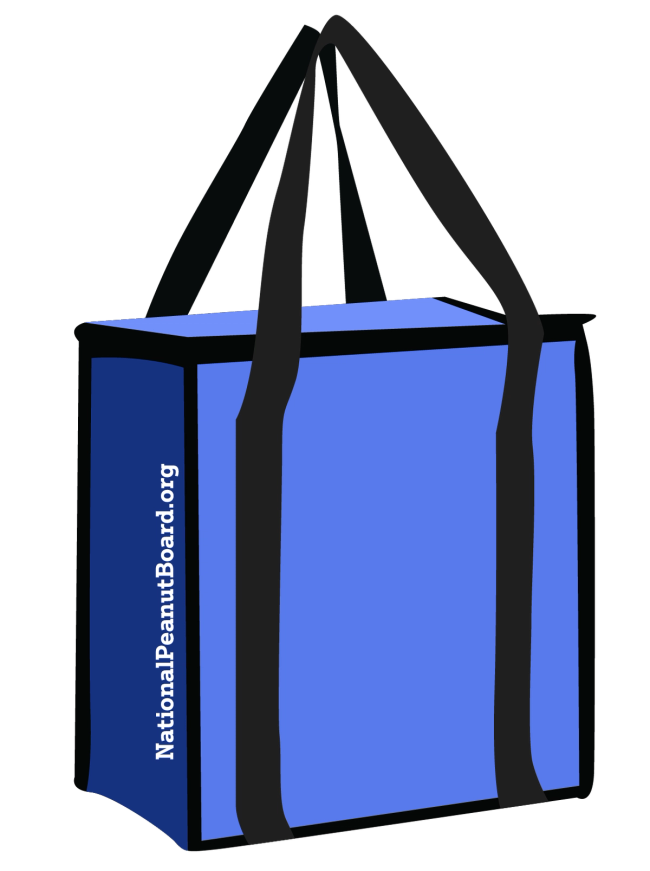 a tote/cooler blue bag